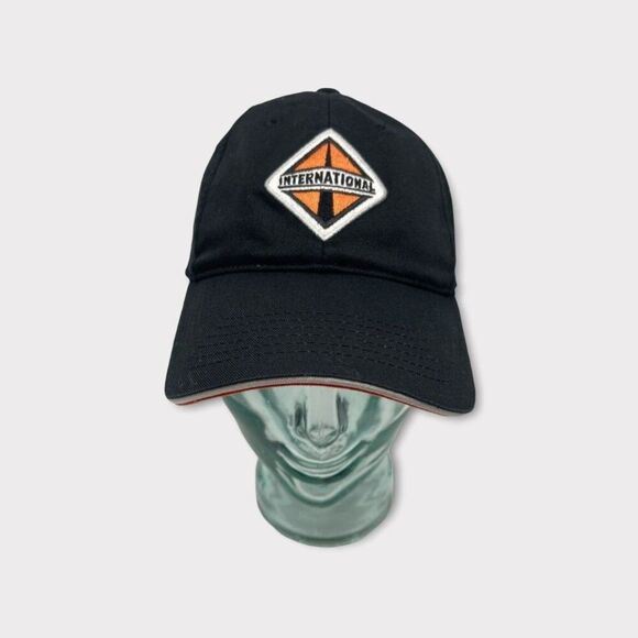 International MPC Promotions Men's Baseball Cap Black Embroidered Cotton O/S - Picture 1 of 10